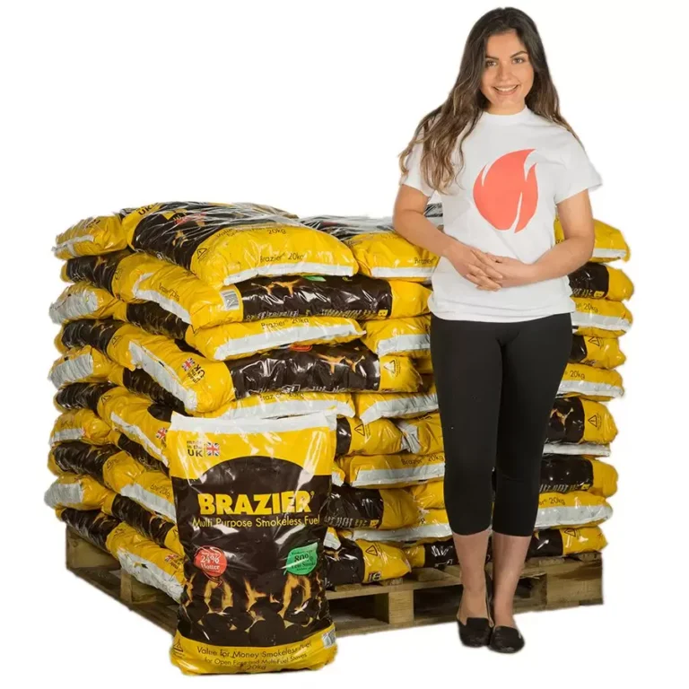 1000 Kg Smokeless Coal yellow and white lady on bags