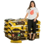 480 Kg Smokeless Coal yellow bag white lady flame shirt