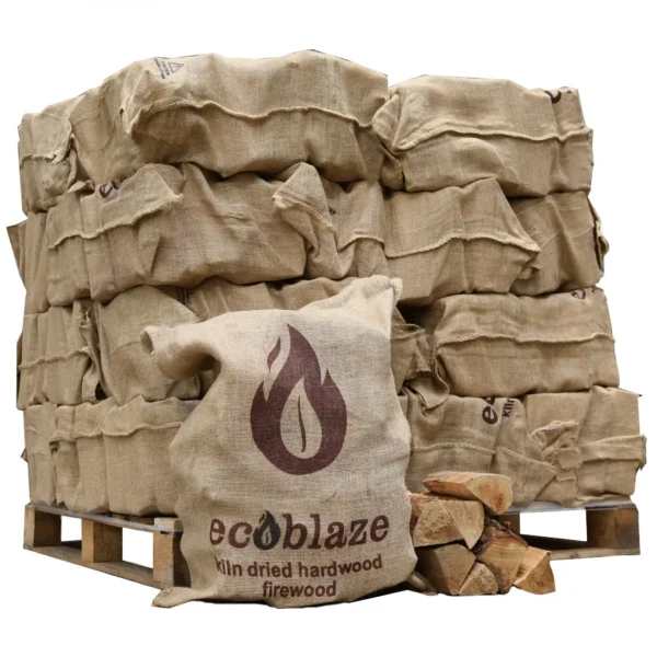 Wood in brown sacks