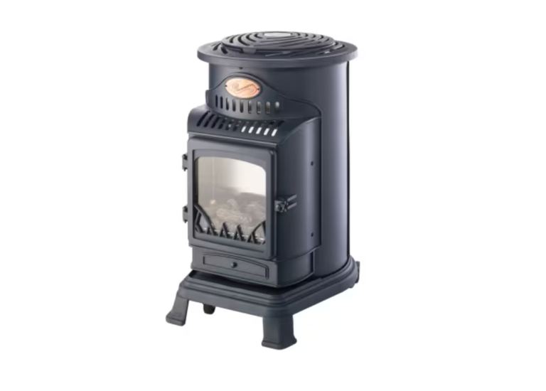 Provence 3kW Blue Deluxe Portable Gas Heater with Thermostat black